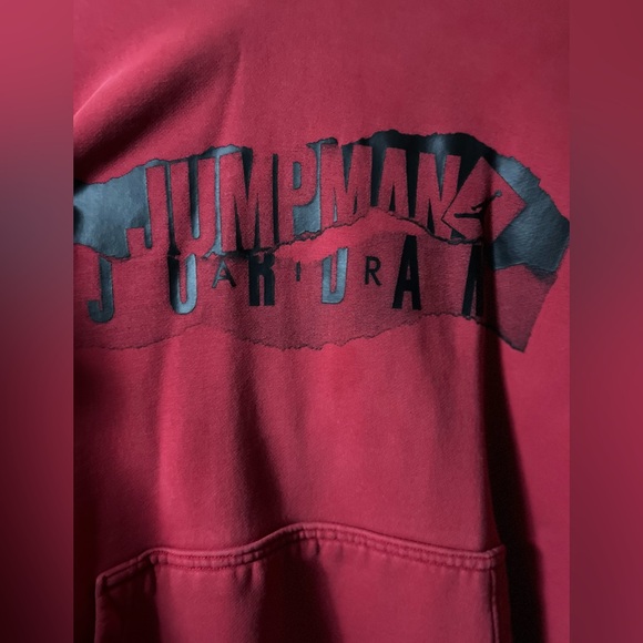 Vintage Maroon Jumpman Jordan Hoodie - Picture 3 of 5